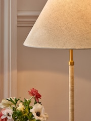 Nina Campbell Cream/Gold Sagano Table Lamp - Image 4 of 5