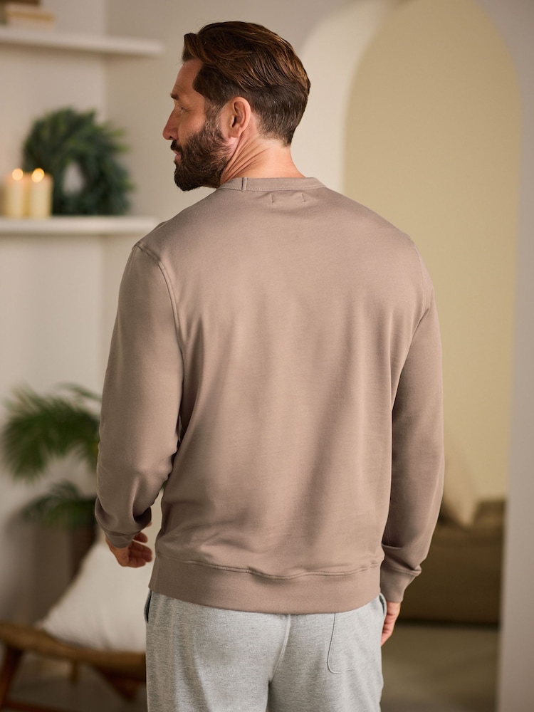 neutre - Sweat 100% coton léger Col rond - Image 3 of 9