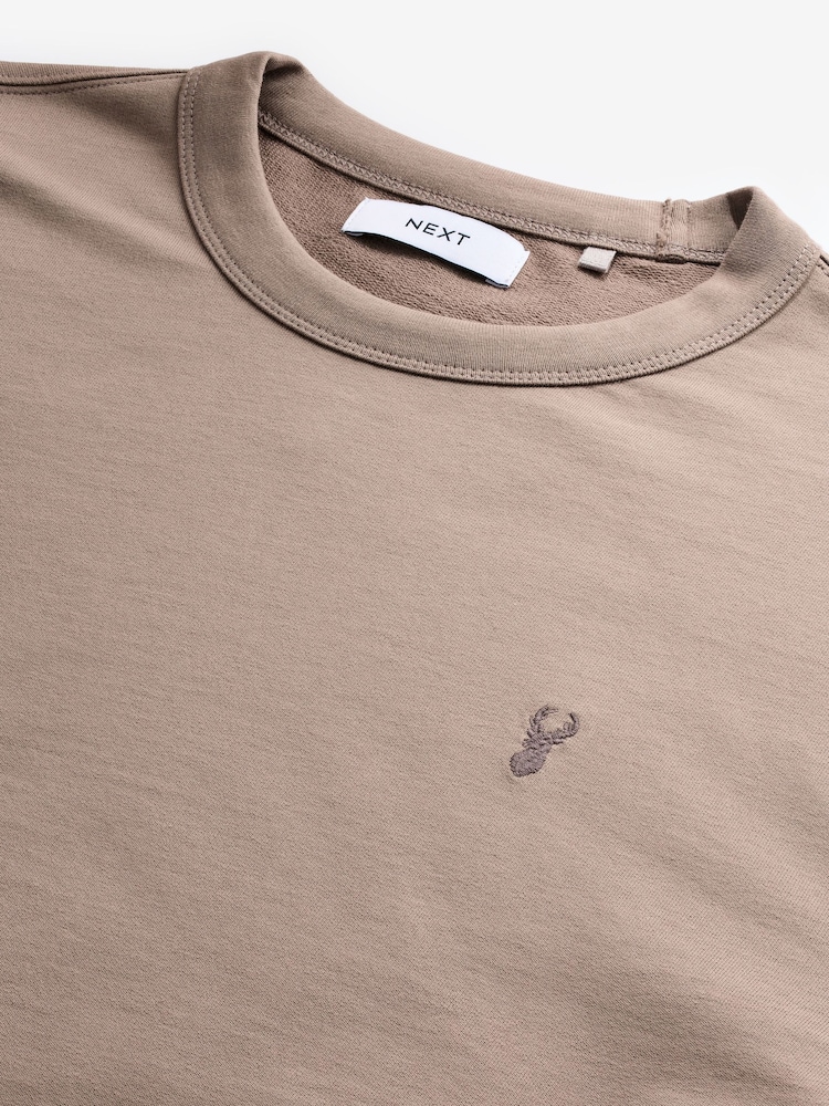 neutre - Sweat 100% coton léger Col rond - Image 8 of 9