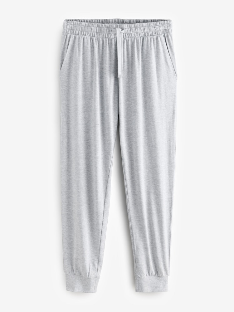 Bleu marine/gris - Pyjama à manchettes 2 Pack - Image 10 of 12