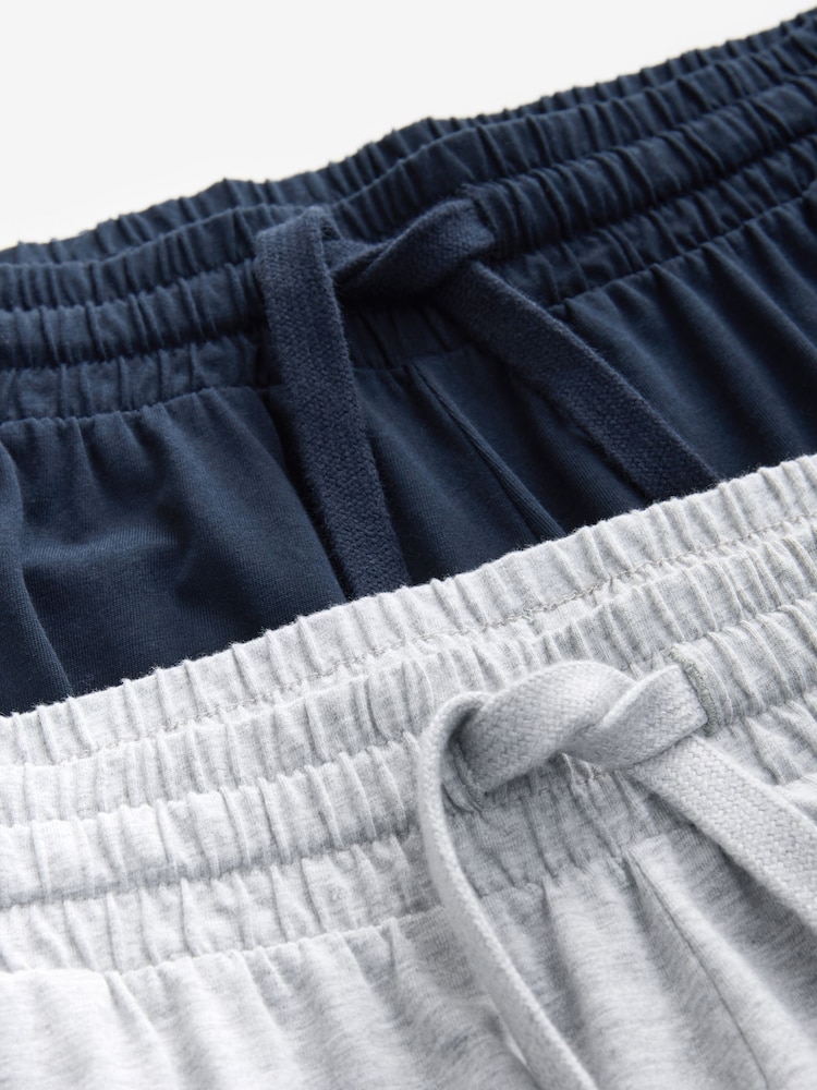 Bleu marine/gris - Pyjama à manchettes 2 Pack - Image 11 of 12
