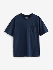 Navy Blue/Grey Cuffed Cuffed Pyjamas 2 Pack - Image 7 of 12
