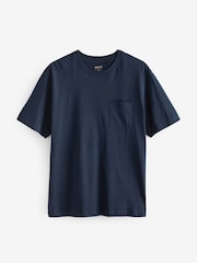 Bleu marine/gris - Cuffed 100% Cotton Pyjamas 3 Pack - Image 11 of 14