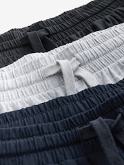 Bleu marine/gris - Cuffed 100% Cotton Pyjamas 3 Pack - Image 13 of 14