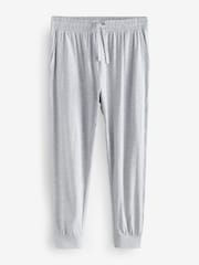 Bleu marine/gris - Cuffed 100% Cotton Pyjamas 3 Pack - Image 7 of 14