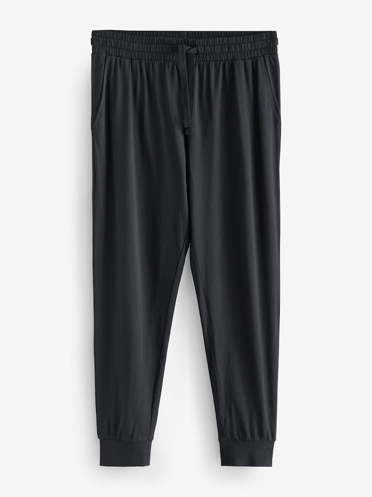 Bleu marine/gris - Cuffed 100% Cotton Pyjamas 3 Pack - Image 9 of 14