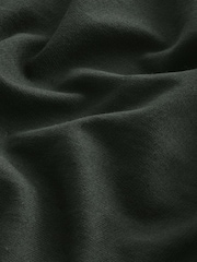 Khaki Green 100% Cotton Lightweight Zip Up Hoodie - Image 8 of 8