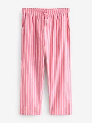 Red Stripe Woven 100% Cotton Pyjamas Set - Image 7 of 9