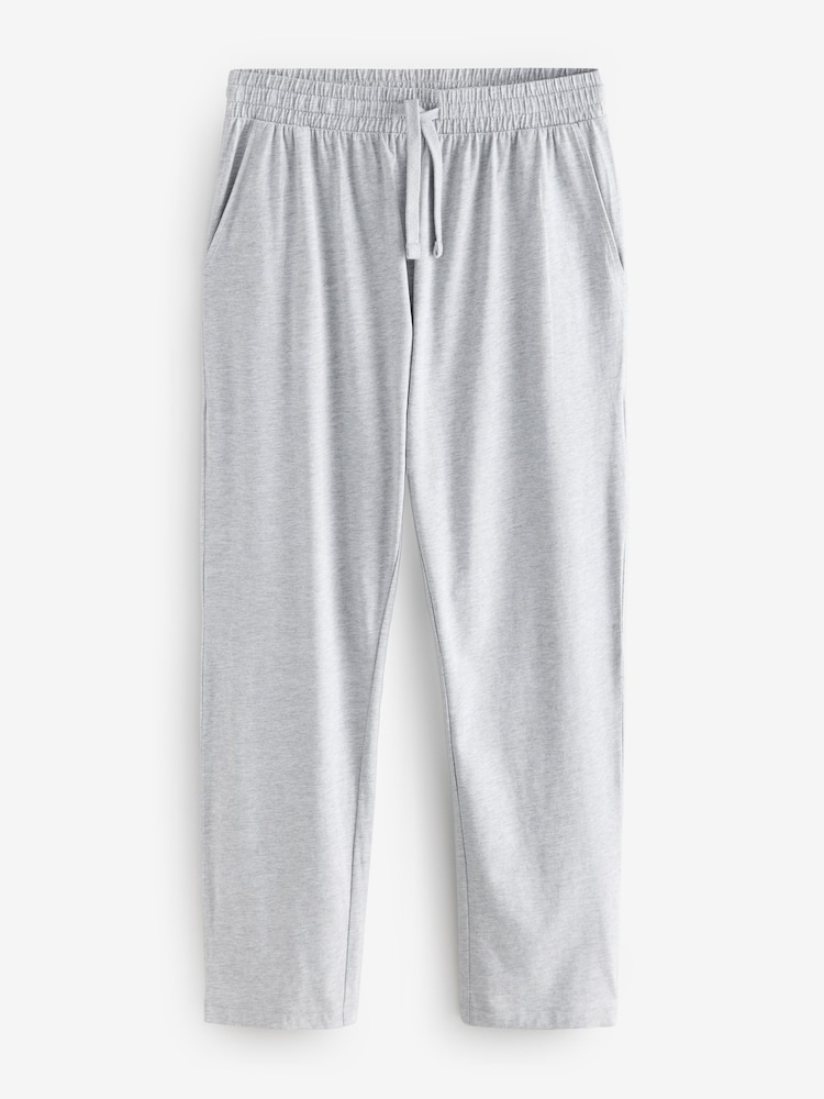 Navy Blue/Grey Long Sleeve Jersey Pyjamas Set - Image 10 of 12