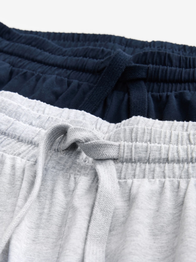 Navy Blue/Grey Long Sleeve Jersey Pyjamas Set - Image 11 of 12