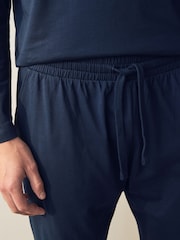 Bleu marine/gris - Ensemble pyjama en jersey à manches longues - Image 6 de 12