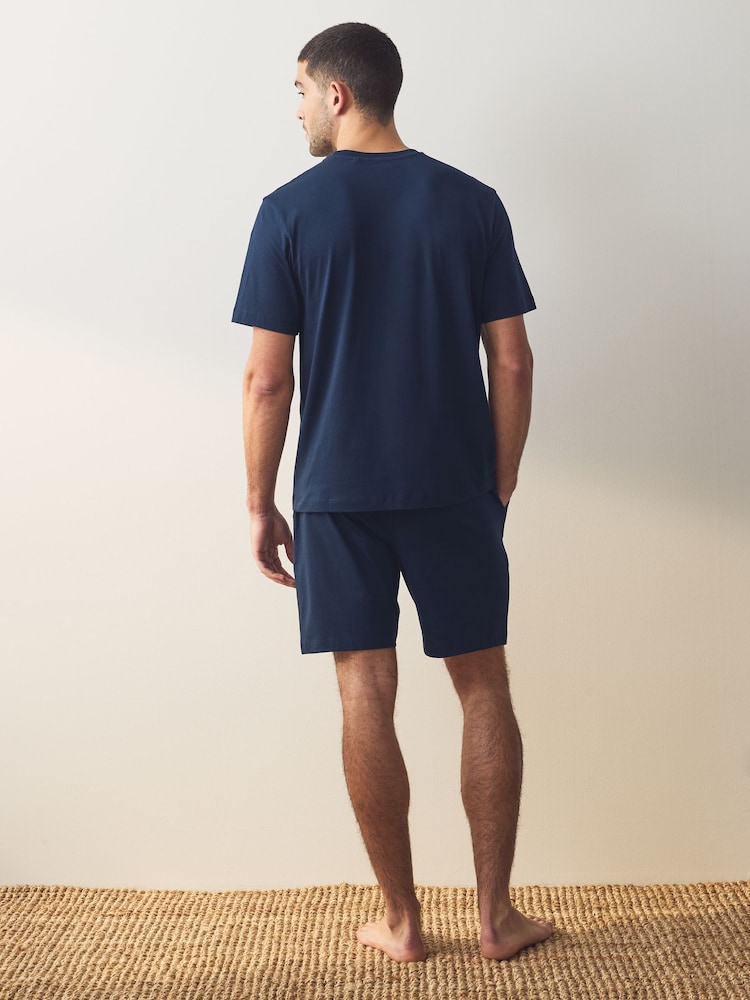 Bleu marine/gris - Ensemble de pyjamas courts en jersey 2 Lot - Image 3 of 13