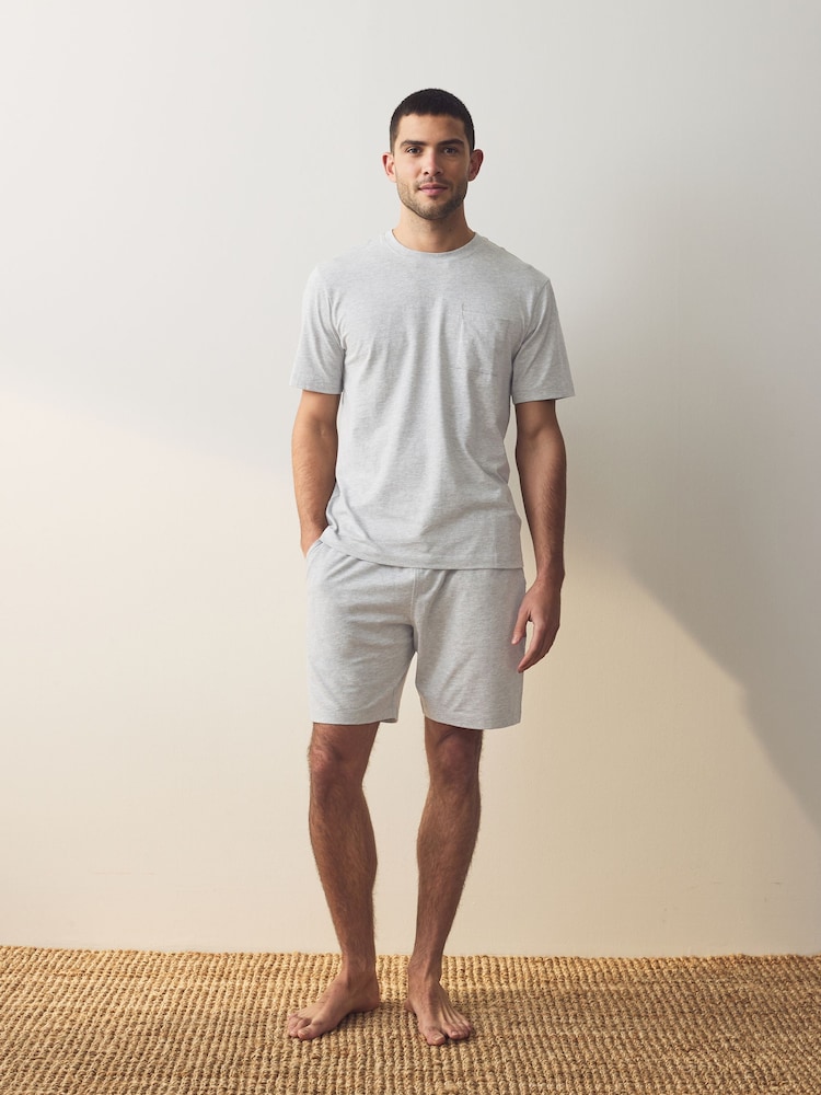 Bleu marine/gris - Ensemble de pyjamas courts en jersey 2 Lot - Image 7 of 13