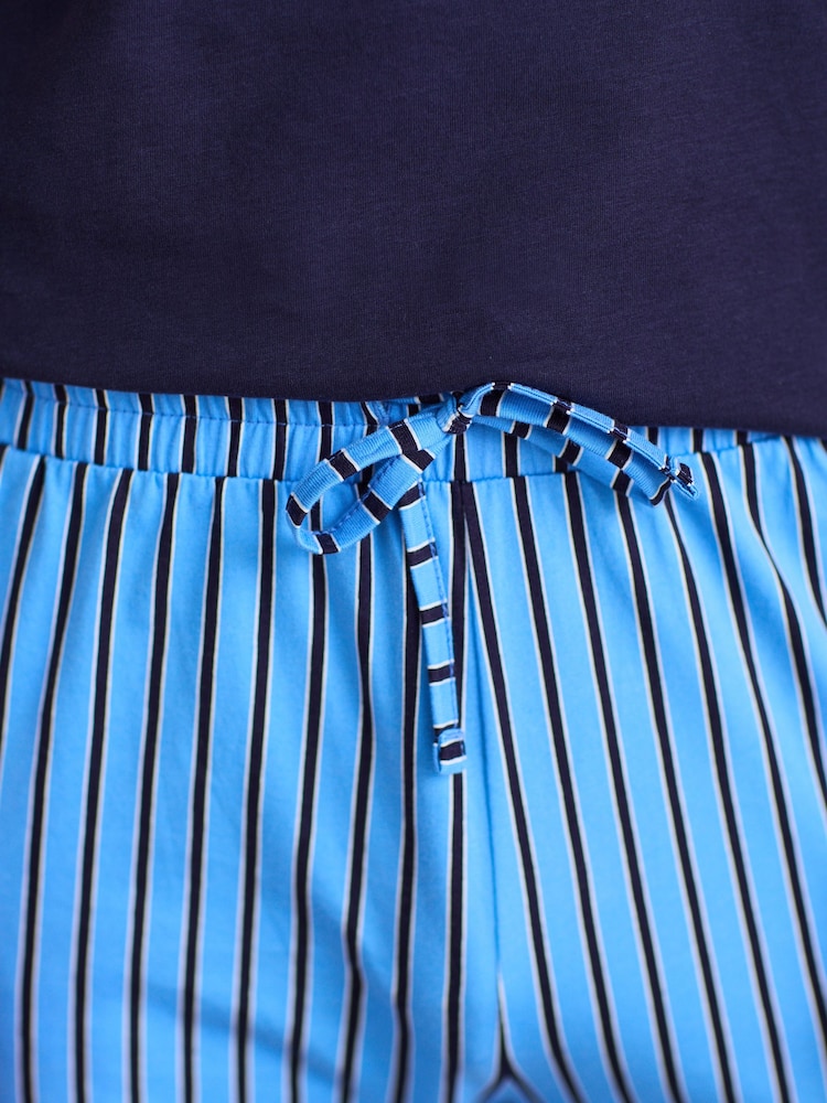 Bande bleue - Ensemble pyjama en jersey à manches courtes - Image 4 of 10