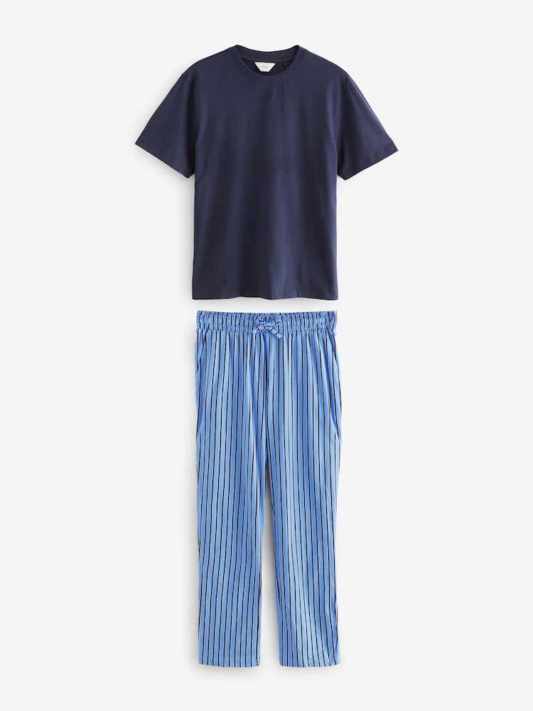 Bande bleue - Ensemble pyjama en jersey à manches courtes - Image 6 of 10