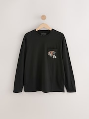 Black Musee D'art Dragon Print Pyjamas Set - Image 8 of 11