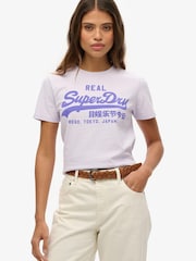 Superdry Purple VL Neon Slim Fit T-Shirt - Image 6 of 8