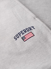 Superdry Grey Marl Ath Ess Boyfriend 100% Cotton Joggers - Image 2 of 2