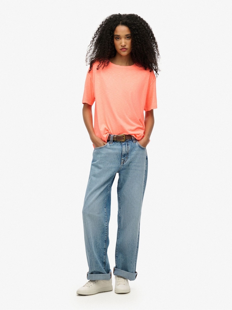 Superdry Orange Studios Dropped Shoulder T-Shirt - Image 2 of 4