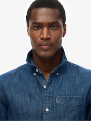Superdry Rinse Wash Essentials Long Sleeve Denim Shirt - Image 4 of 6