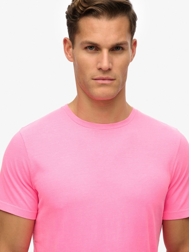 Superdry Pink Classic Essential Relaxed T-Shirt - Image 3 of 5