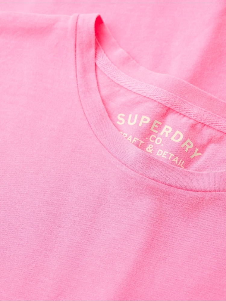 Superdry Pink Classic Essential Relaxed T-Shirt - Image 5 of 5