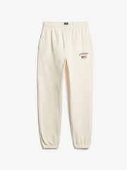 Superdry Desert Bone Off White Ath Ess Boyfriend 100% Cotton Joggers - Image 5 of 6