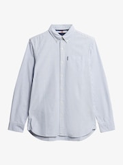 Superdry Blue Dark Essentials Oxford Shirt - Image 5 of 6