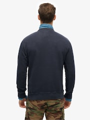 Azul - Superdry Athletic Essential Loose Fit Hoodie - Imagen 3 de 9