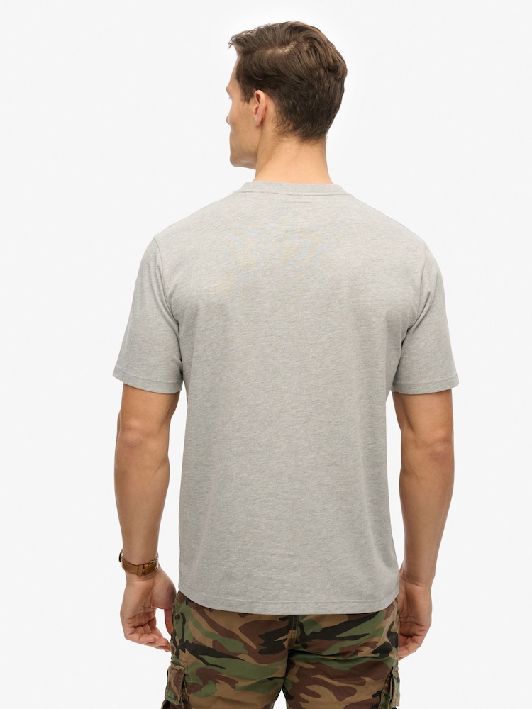 Cinza - Camiseta Superdry Athletic Essential Relaxed - Imagem 2 de 4