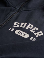 Superdry Blue Athletic Essential Loose Fit Half Zip SweatShirt - Image 6 of 6