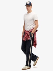 Superdry Blue Athletic Essentials Straight Fit Joggers - Image 3 of 7