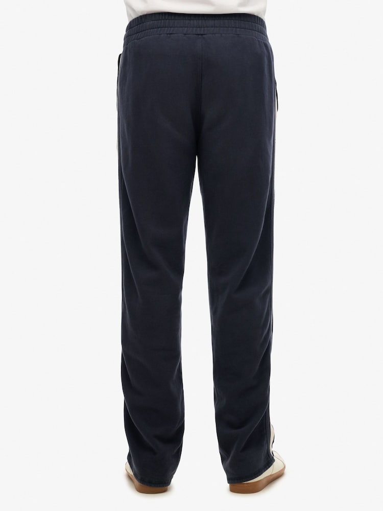Superdry Blue Athletic Essentials Straight Fit Joggers - Image 5 of 7