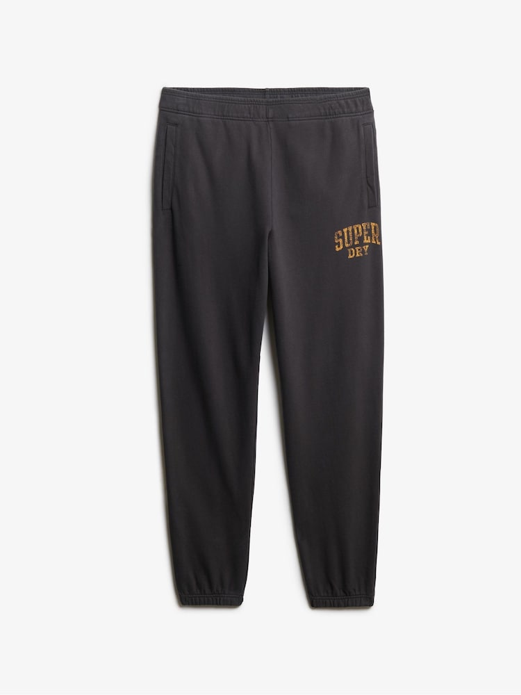 Superdry Blue Athletic Essentials Straight Fit Joggers - Image 6 of 7