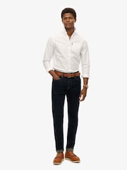 Superdry White 100% Cotton Essentials Oxford Shirt - Image 2 of 6