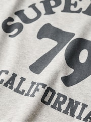 Superdry Grey Marl Athletic Raglan Graphic 100% Cotton T-Shirt - Image 5 of 5