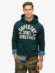 Mørk furu Grønn - Superdry Athletic Essential Loose Fit Hettegenser - Bilde 1 av 5