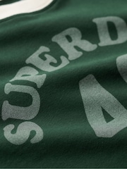 Verde esmalte - Superdry Athletic Graphic Ringer 100% Cotton T-Shirt - Imagen 5 de 6