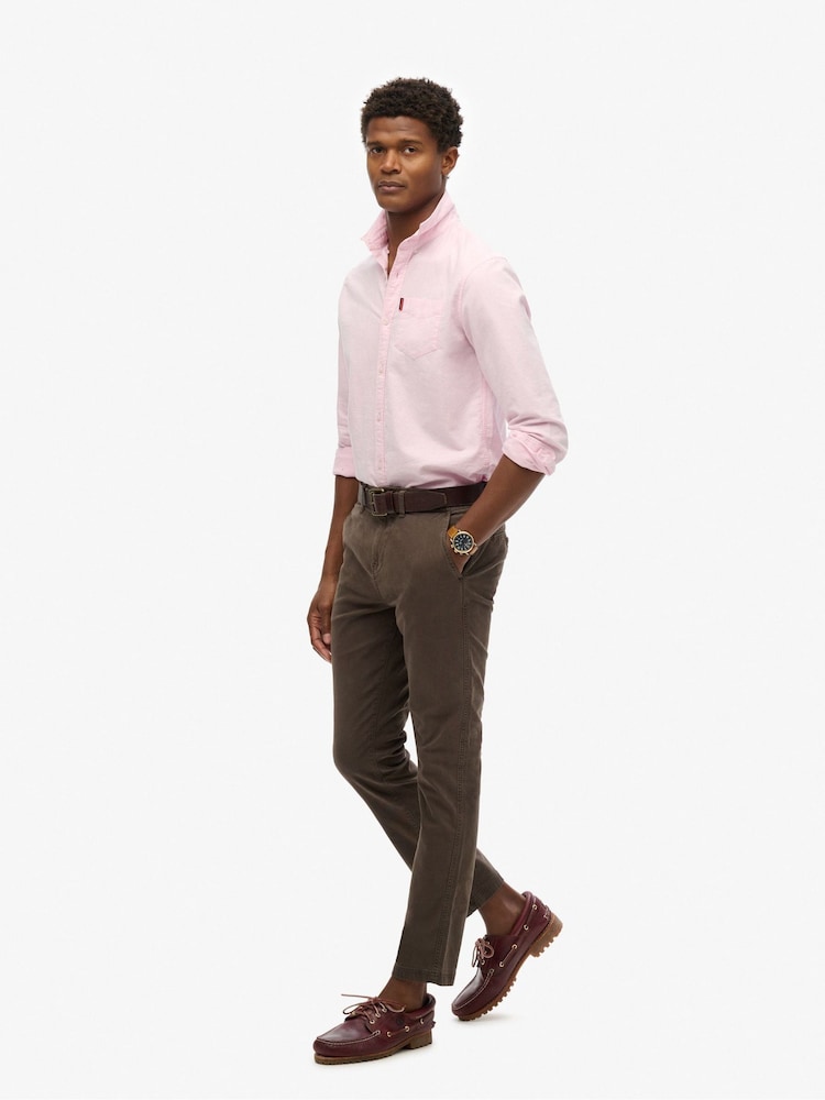 Superdry Brown International Chino Trousers - Image 3 of 5