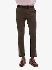 Marrón - Pantalones chinos International de Superdry - Imagen 4 de 5