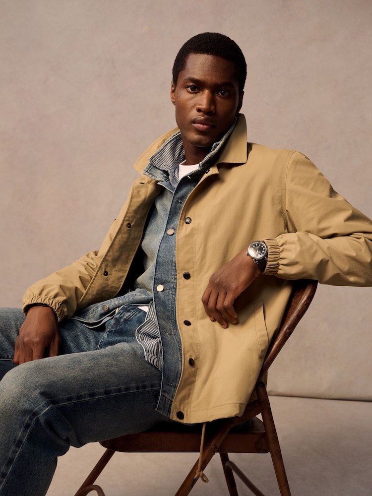 Superdry Brown Surplus Otto Coach 100% Cotton Jacket - Image 1 of 10