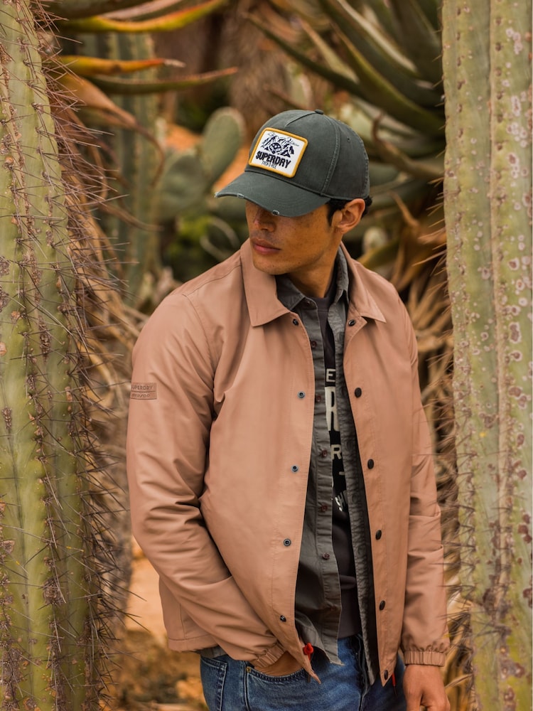 Superdry Brown Surplus Otto Coach 100% Cotton Jacket - Image 3 of 10