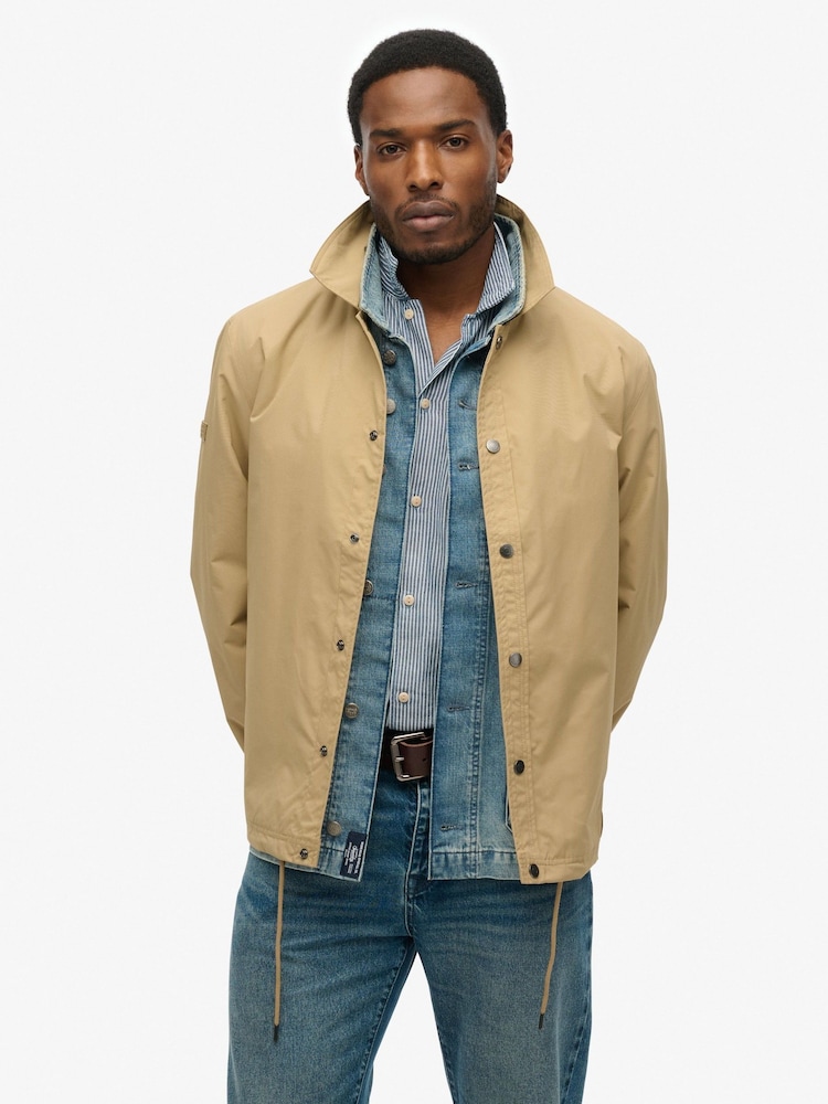 Superdry Brown Surplus Otto Coach 100% Cotton Jacket - Image 5 of 10