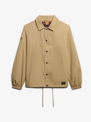 Superdry Brown Surplus Otto Coach 100% Cotton Jacket - Image 9 of 10