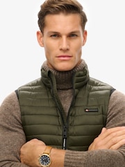 Superdry Olive Green Fuji Lite Slim Fit Gilet - Image 4 of 6