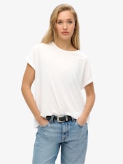 Superdry Optic White Studios Loose T-Shirt - Image 1 of 6