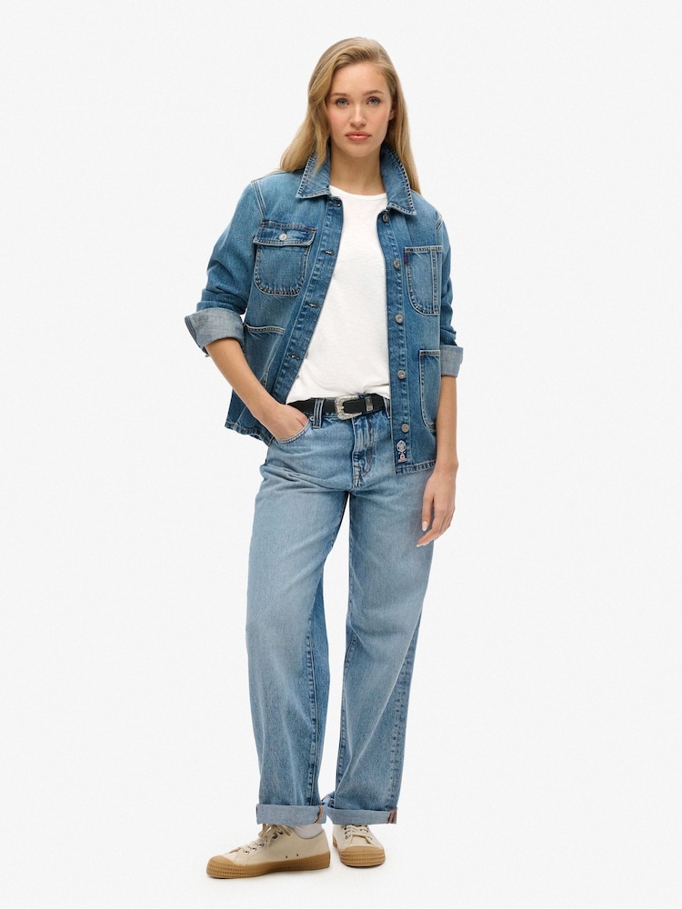 Superdry Optic White Studios Loose T-Shirt - Image 2 of 6