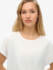 Superdry Optic White Studios Loose T-Shirt - Image 3 of 6