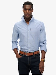 Superdry Light Blue Essentials Oxford Shirt - Image 1 of 10