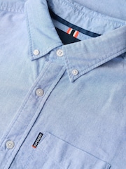 Superdry Light Blue Essentials Oxford Shirt - Image 10 of 10